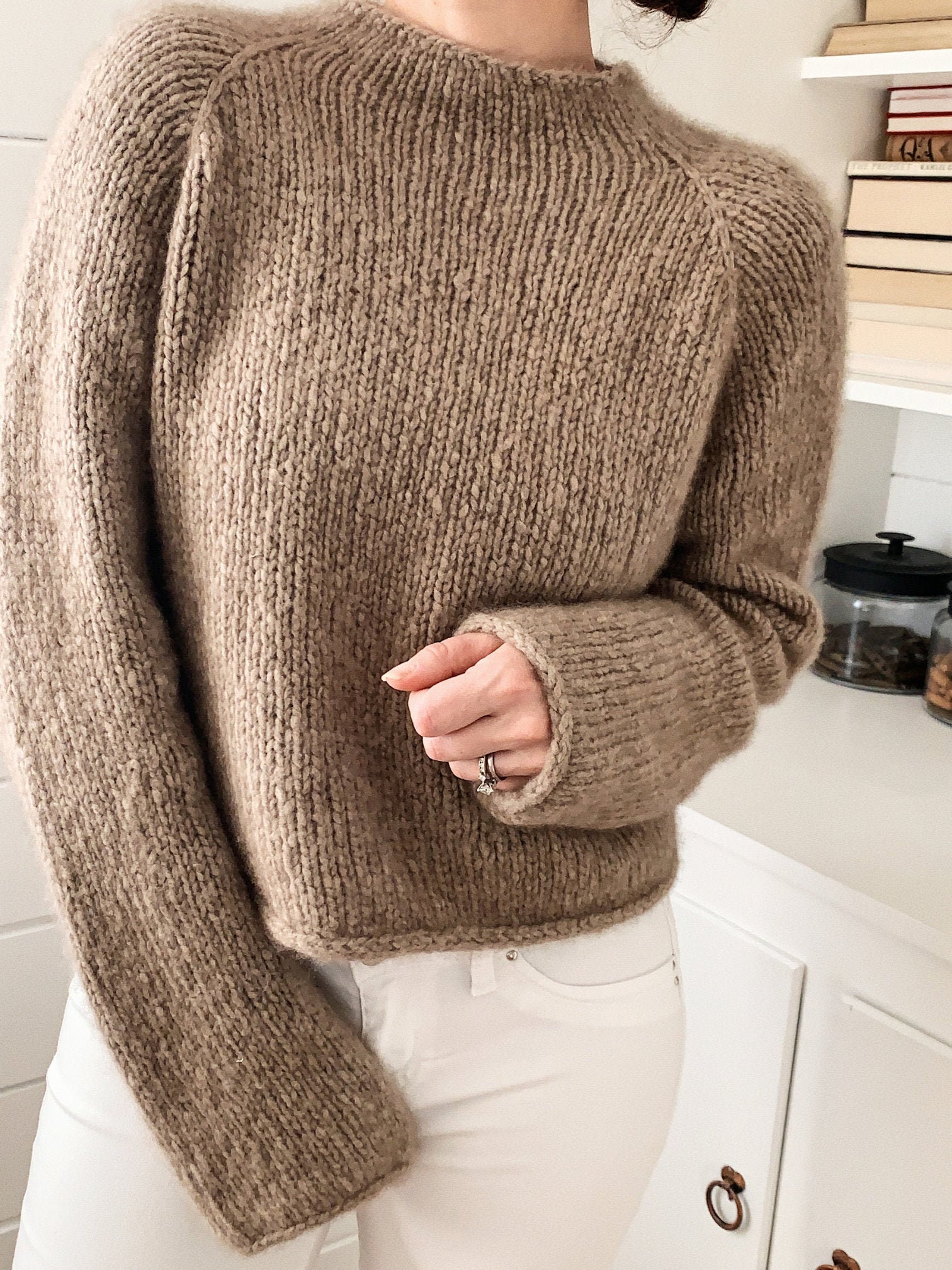 Cropped Aran Sweater - Etsy