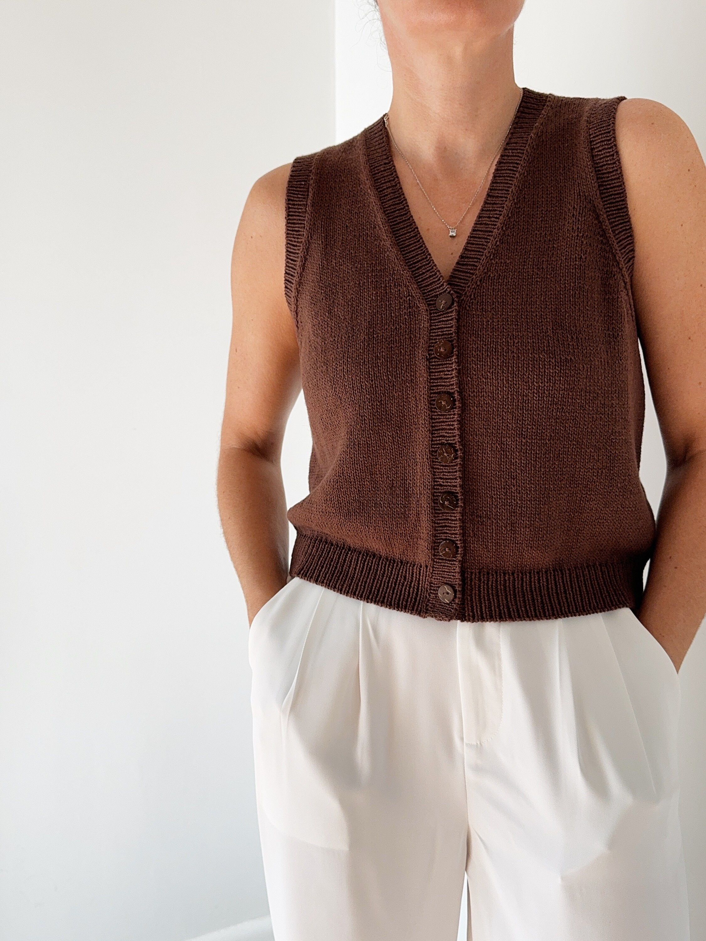 Knitting Pattern Instructions Zoe Shirt With Buttons V Neck