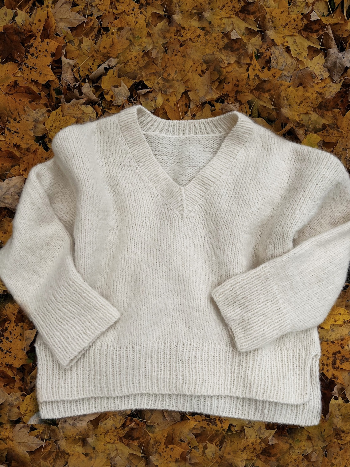 Knitting Pattern Home Sweater V Neck Top Down Knitting Pattern - Etsy