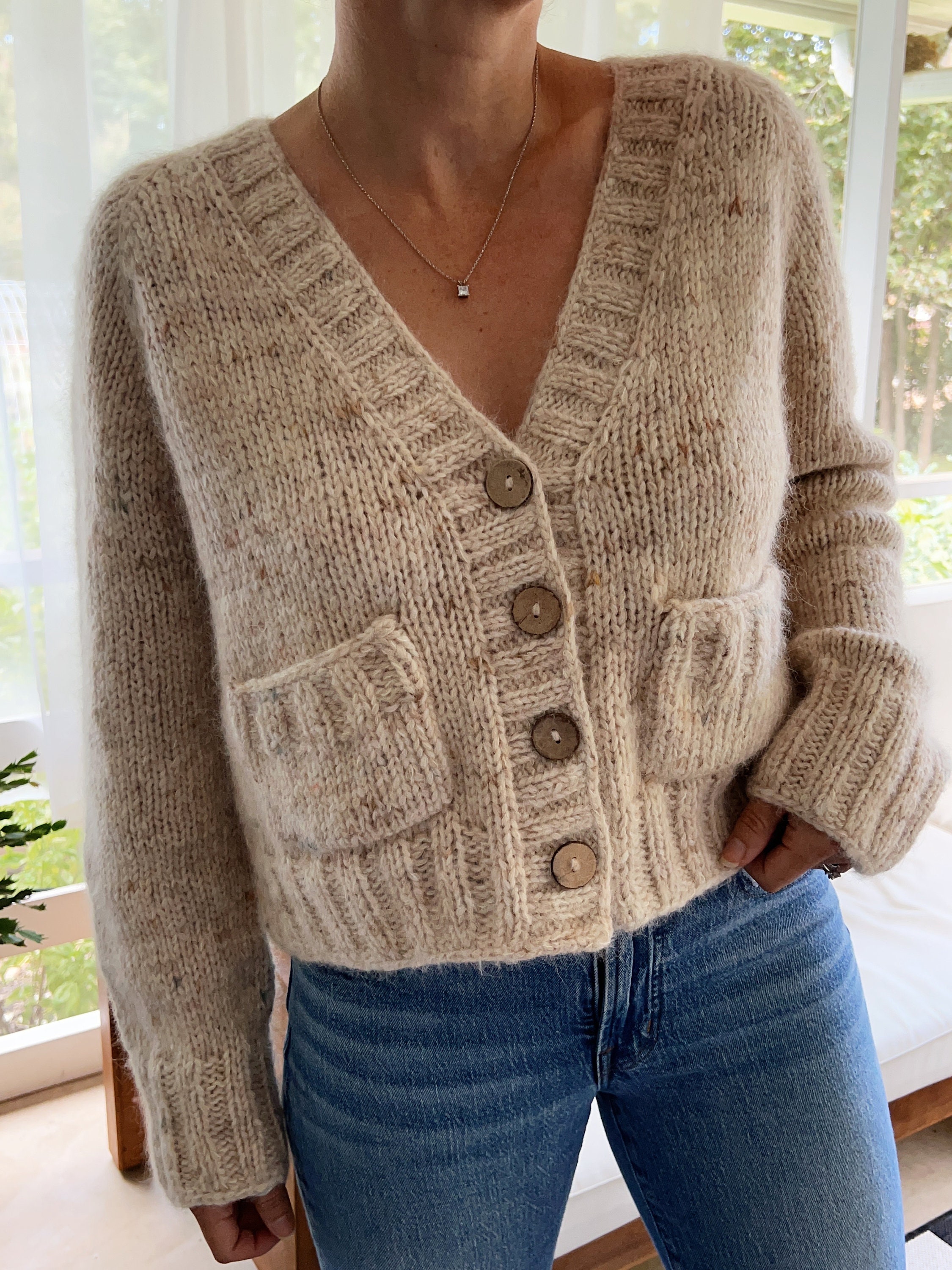 ダウンジャケット・コート +DEINET+ CROP KNIT CARDIGAN IN BEIGE KDCBC4WB211 il_fullxfull.5451945683_pw89.jpg