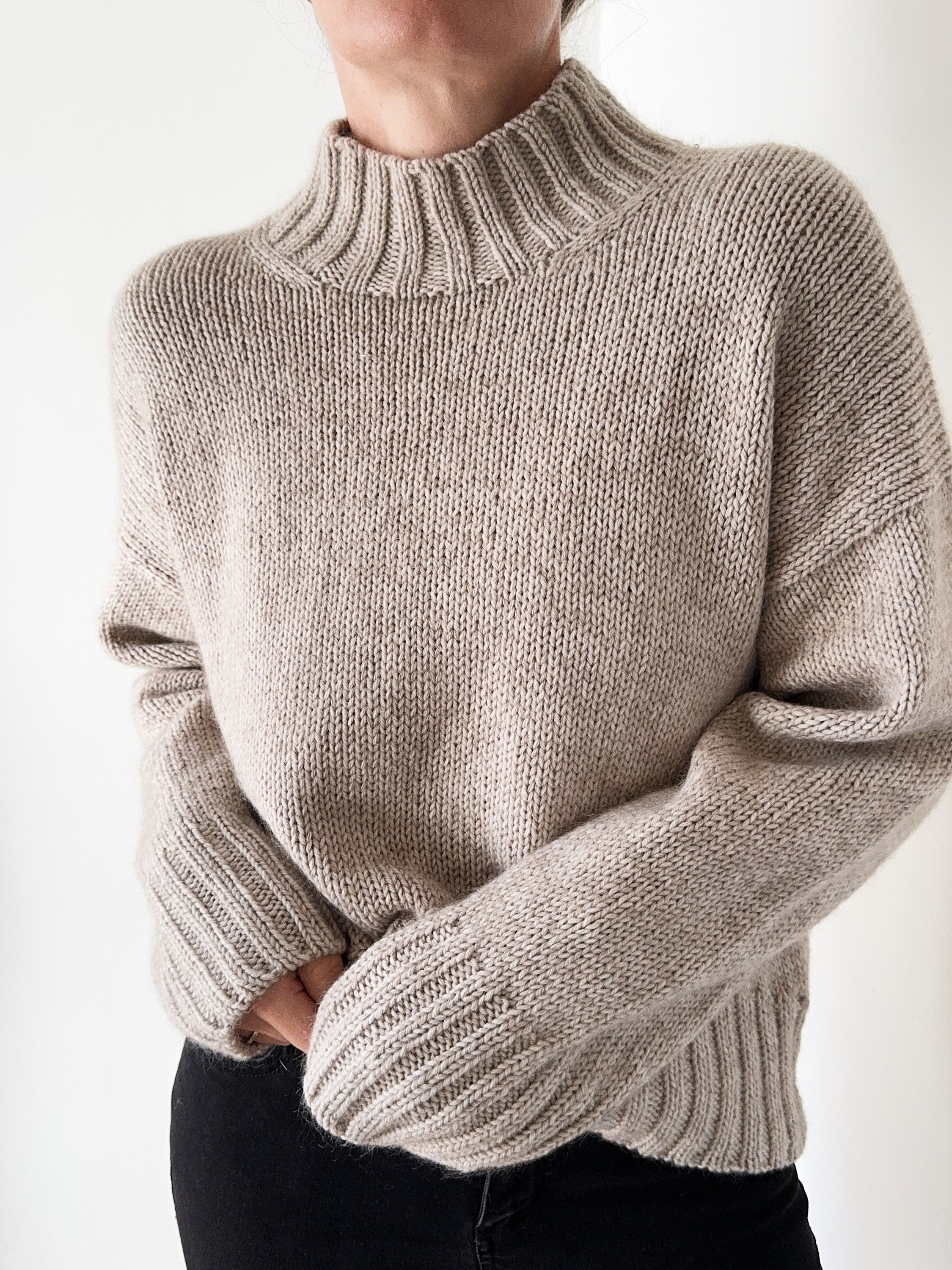 Knitting Pattern Instructions Lenon Sweater Top Down