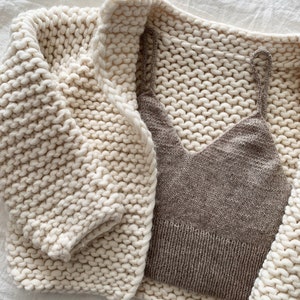 Knitting Pattern Sugarboo Bralette dk weight Top-Down knitting pattern