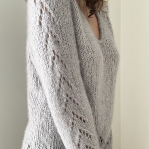 Strickanleitung Top-Down Sweater Pullover The Evermore Bild 8