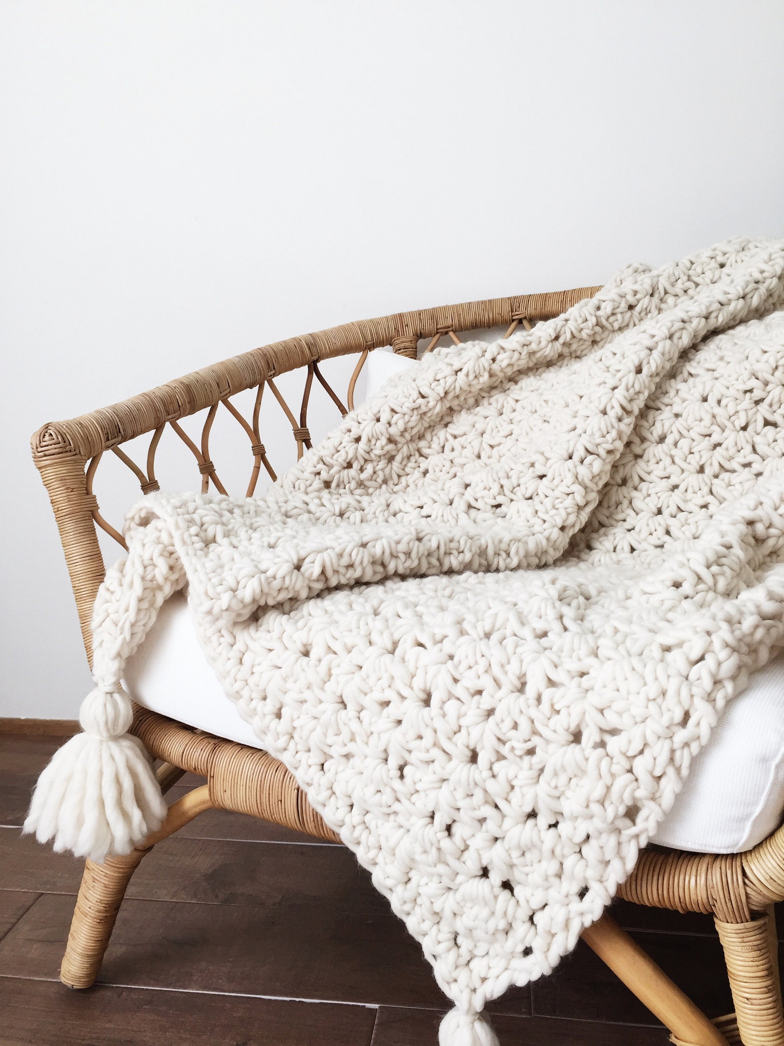 Crochet Pattern Chunky Blanket Throw Afghan Pattern Photo Etsy