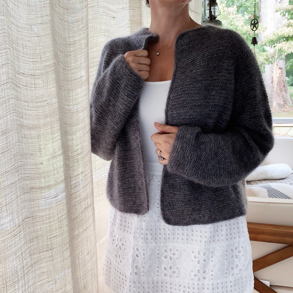 Knitting Pattern Top-down Sweater Cardigan the Harper Jacket - Etsy