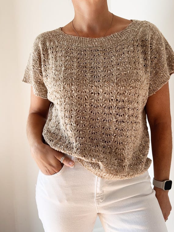 Knitting Pattern Instructions Joplin Shirt Boxy Style Shirt