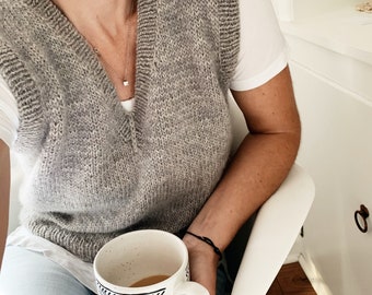 Knitting Pattern Take Your Time Slipover Top Down Knitting Pattern