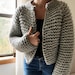 Beginner Friendly Top Down Knitting Pattern Cropped Sweater Pattern The Harper Wool Jacket