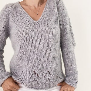 Strickanleitung Top-Down Sweater Pullover The Evermore Bild 7