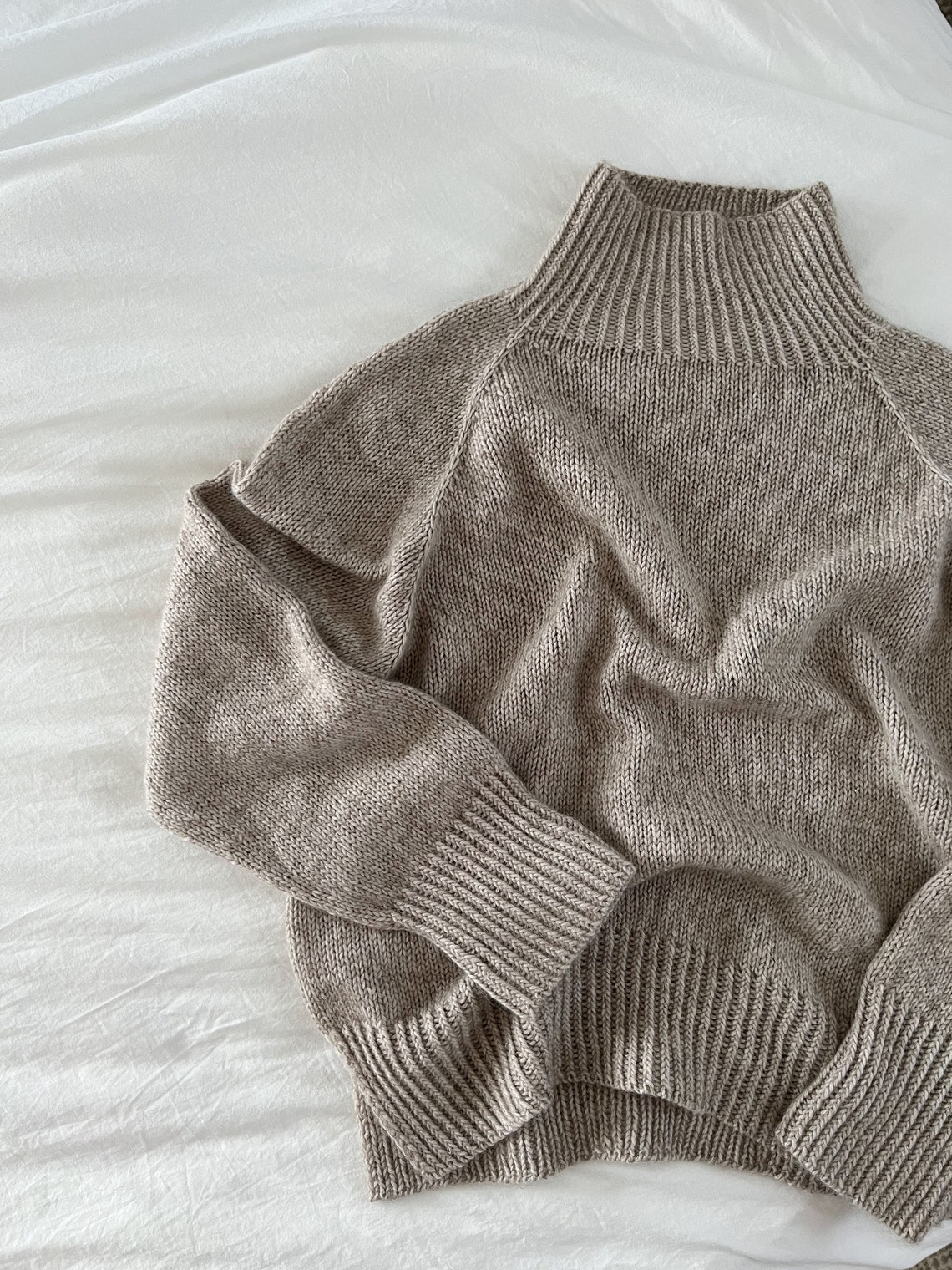 Knitting Pattern Gossamer Twist Lite Sweater Top Down Raglan | Etsy Canada