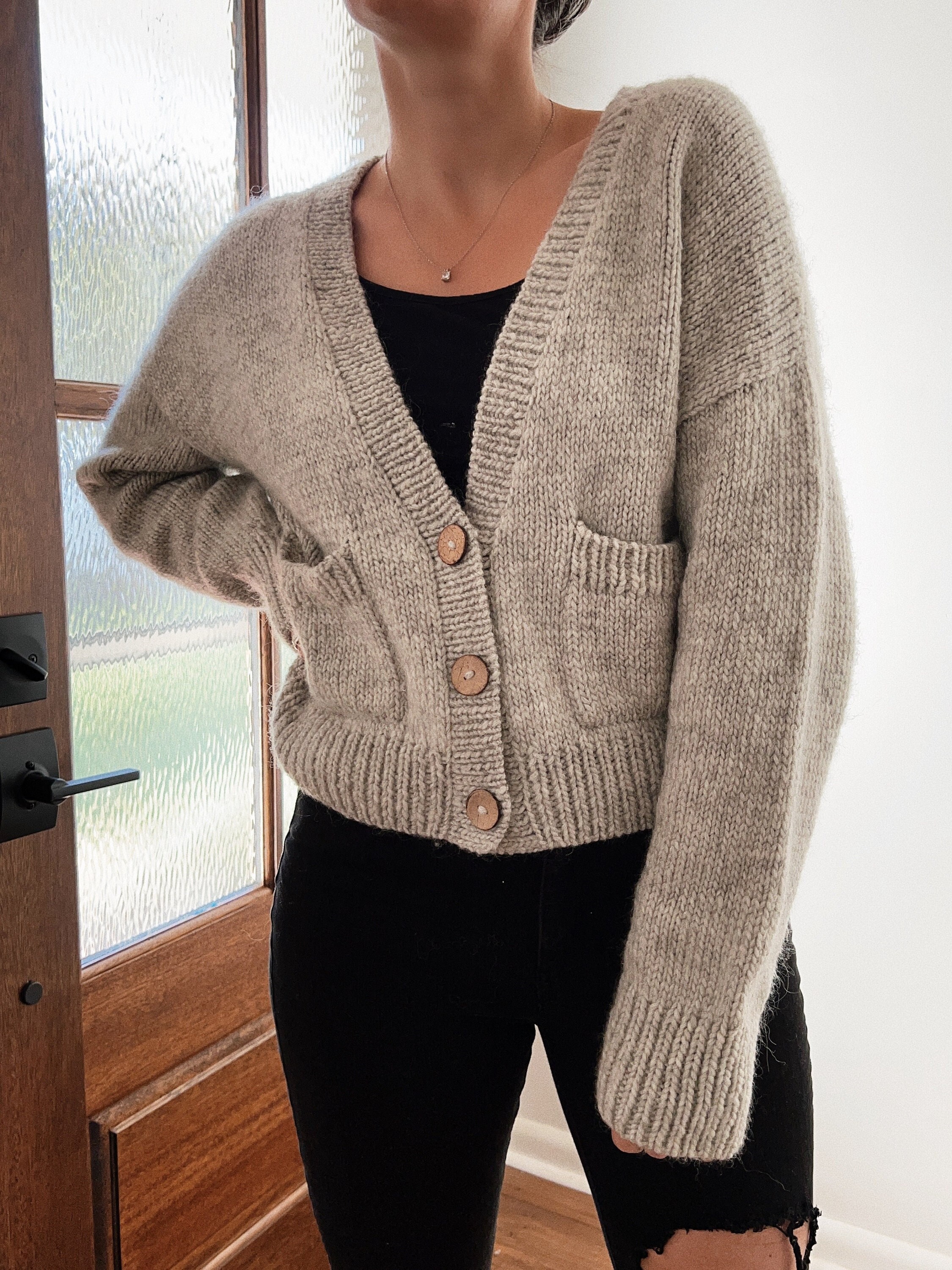 Knitting Pattern Good Grandpa Cardigan Cropped Top Down Knitting Pattern Good Grandpa Cardigan Cropped Top Down