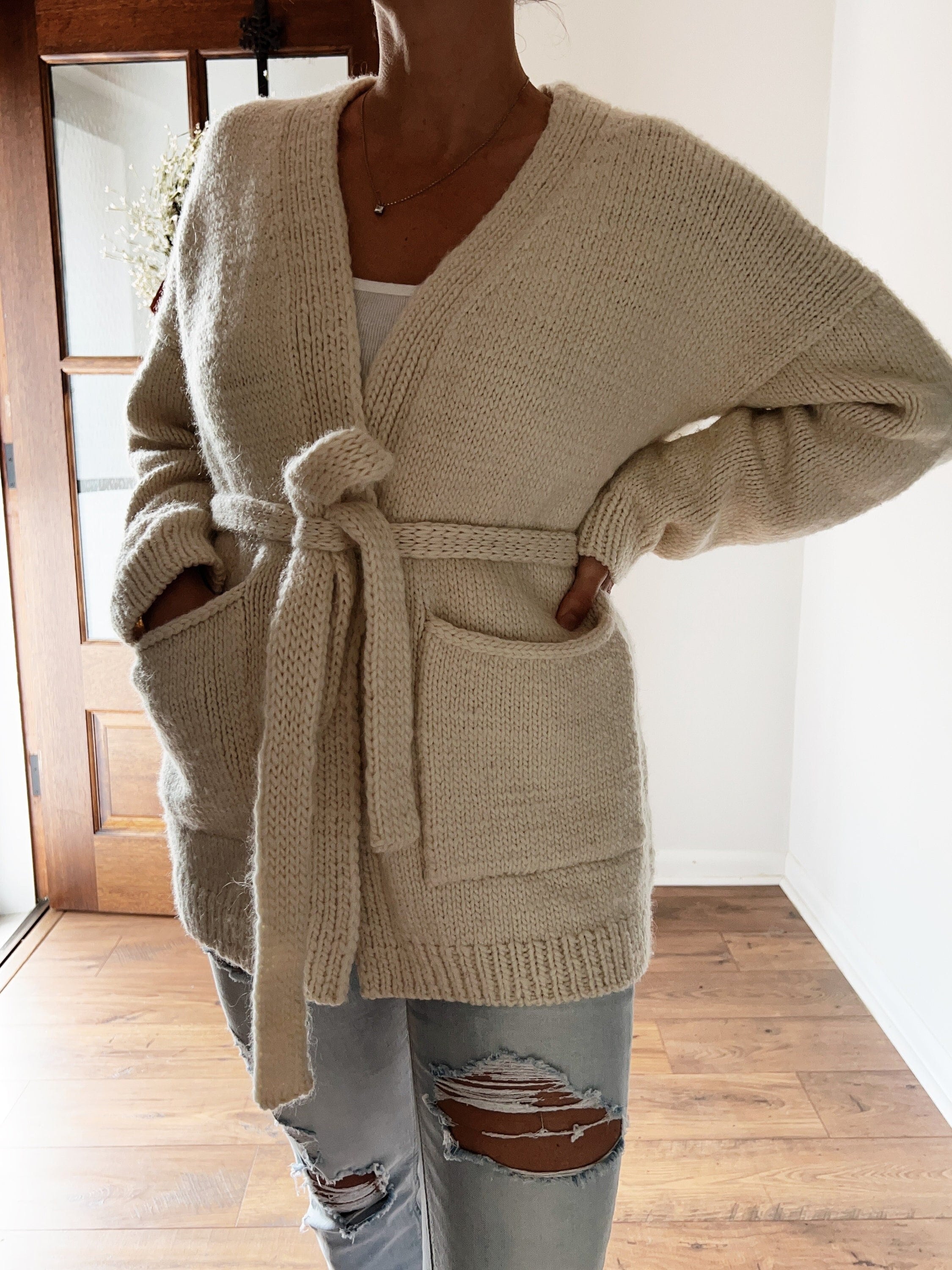 sweater with belt