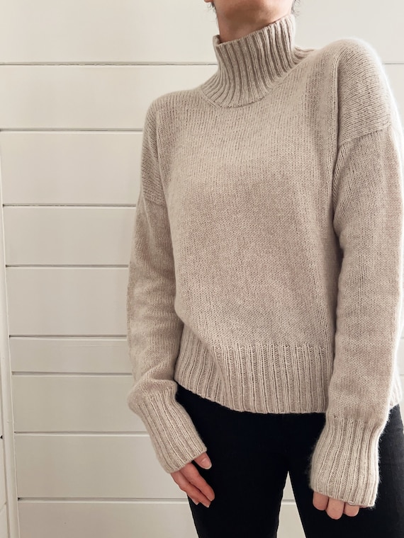 Knitting Pattern Salty Sweater Top Down 