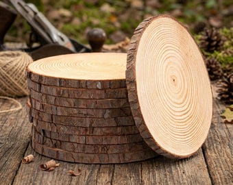 Rustic Wood Slice Centerpiece Set for Weddings, Baby Showers & Events