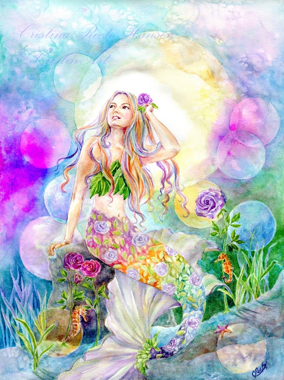 Floral mermaid deals