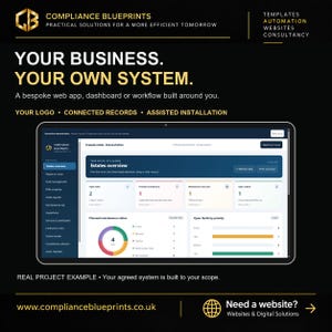Custom Business Web App or Dashboard | Bespoke Workflow & Automation | Personalised Branding and Assisted Setup