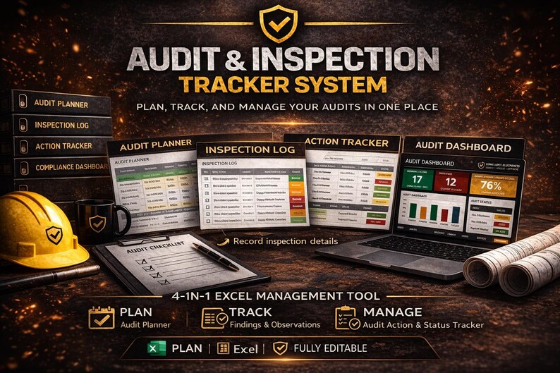 Audit and Inspection Tracker System Health and Safety Audit Log ...