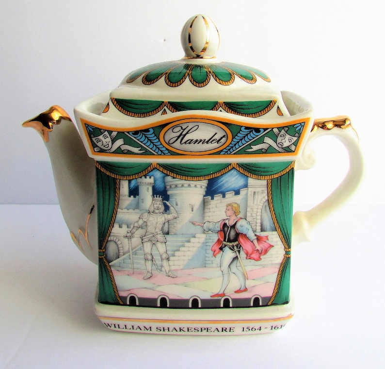 Hamlet Shakespearean Teapot Vintage Sadler