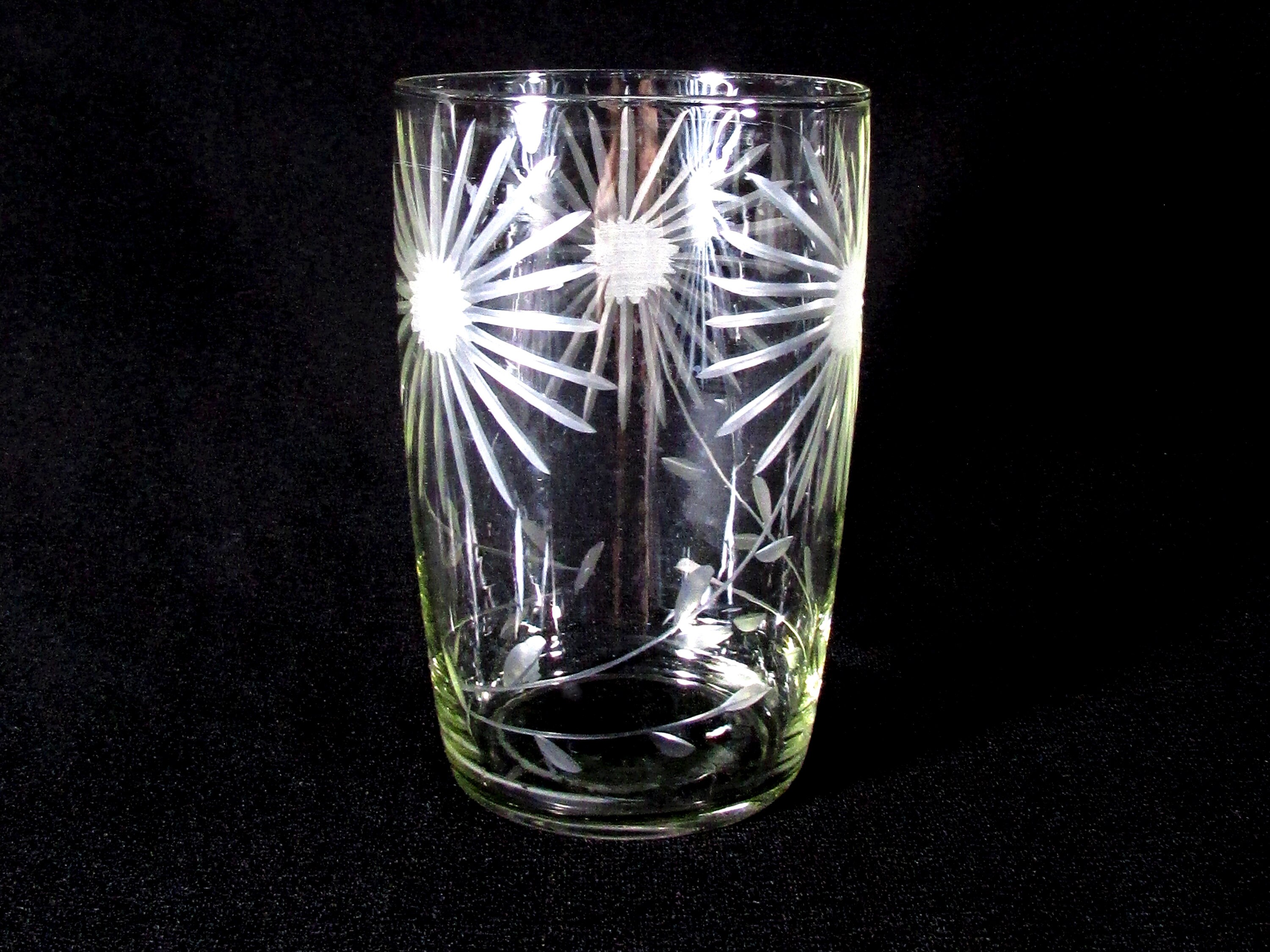 Crystal Drinking Glass / Tumbler Vintage 1960s Etsy