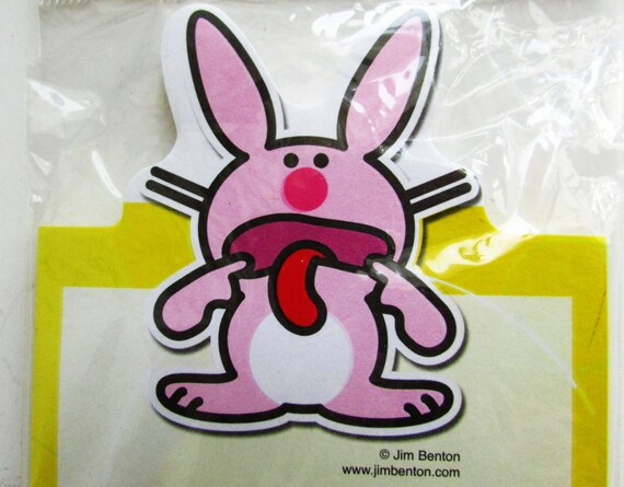 NEW UNUSED Happy Bunny hating you makes me all warm inside Magnet