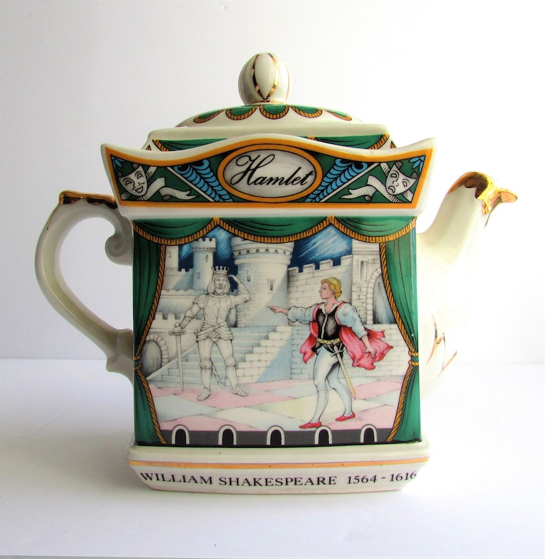 Hamlet Shakespearean Teapot Vintage Sadler