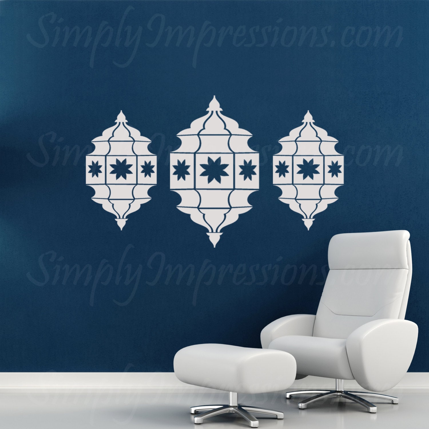 Decorative Lanterns for Ramadan Eid Wall Decal Stiker ...