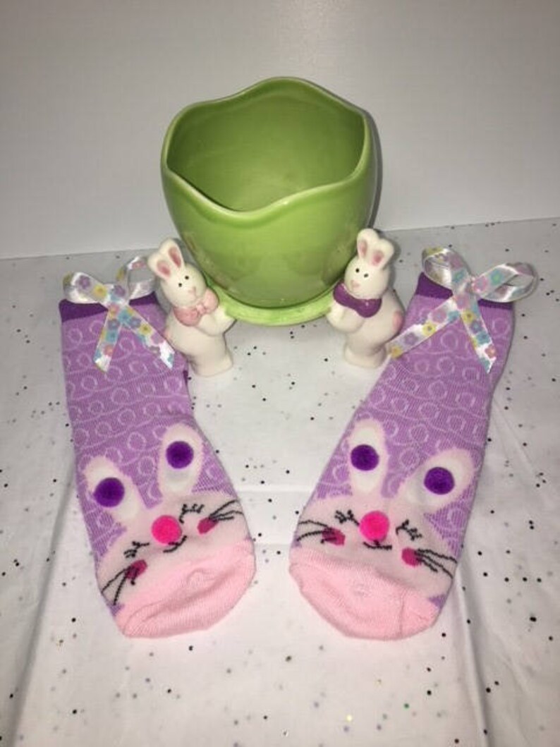 Girls Easter Bunny Socks...Child EasterKids Easter Socks Etsy