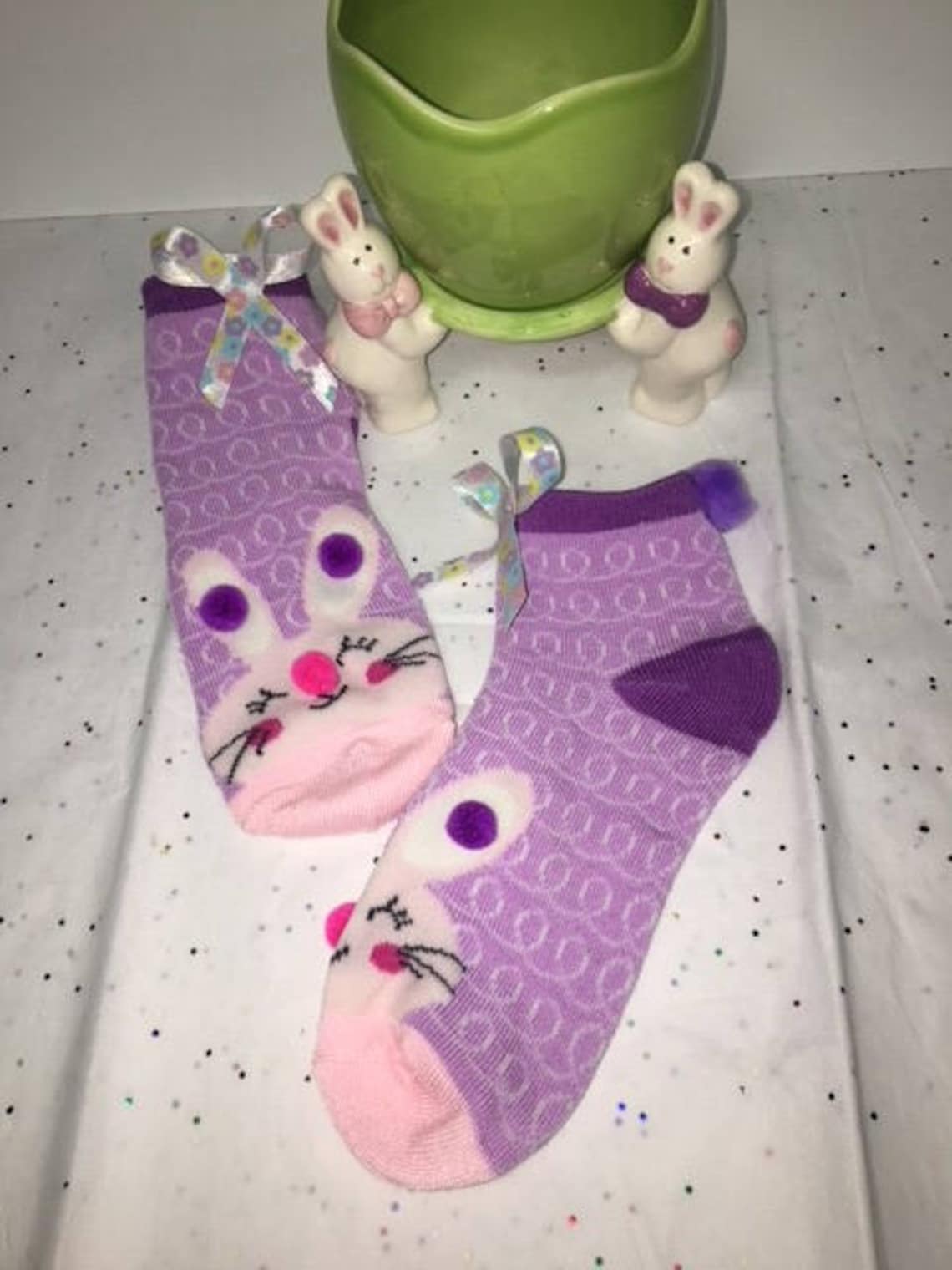 Girls Easter Bunny Socks...Child EasterKids Easter Socks Etsy