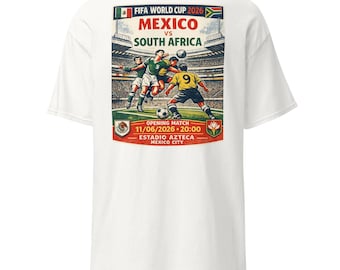 レトロサッカーシャツ - メキシコ対南アフリカ ワールドカップ 2026 開幕戦 Tシャツ