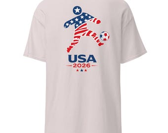 USA 2026 サッカーシャツ、アメリカ国旗選手グラフィックTシャツ