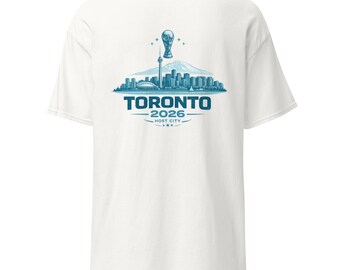 Toronto 2026 Soccer Skyline T-Shirt, Canada Football Fan Tee