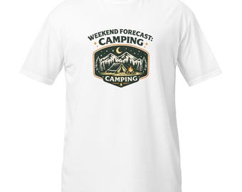 ヴィンテージキャンプTシャツ、山の風景グラフィックTシャツ、アウトドアアドベンチャーシャツ