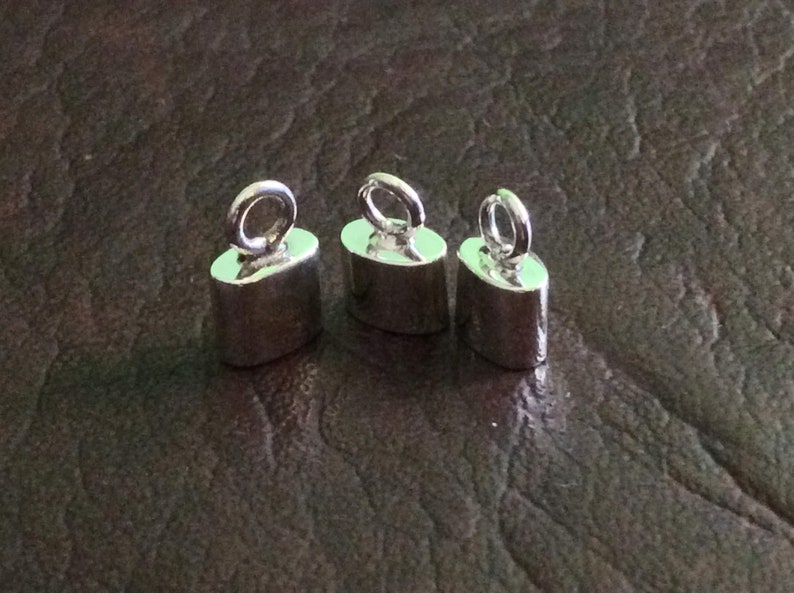 Orange Enamel Sterling Silver Oval Beads 5mm Approx 50
