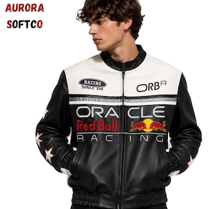 Red bull leather racing jacket - Etsy 日本