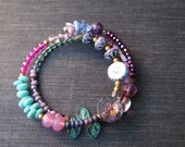 Bohemian Woman Nest Bracelet, Bohemian Women Accessories, Bohemian Beaded Bracelet, Bohemian Bracelet, Bohemian Sky Memory Wire Bracelet