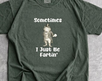 Sometimes I Just Be Fartin Shirt, Funny Frog Meme T-shirt, Unhinged Tee, Weirdcore Outfit