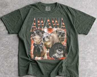 Funny Hyrax Meme T-Shirt, Vintage Distressed Animal Graphic Tee, Funny Gift
