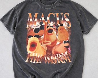 Marcus The Worm Vintage 90s Bootleg T-Shirt, Funny Meme Cotton Tee