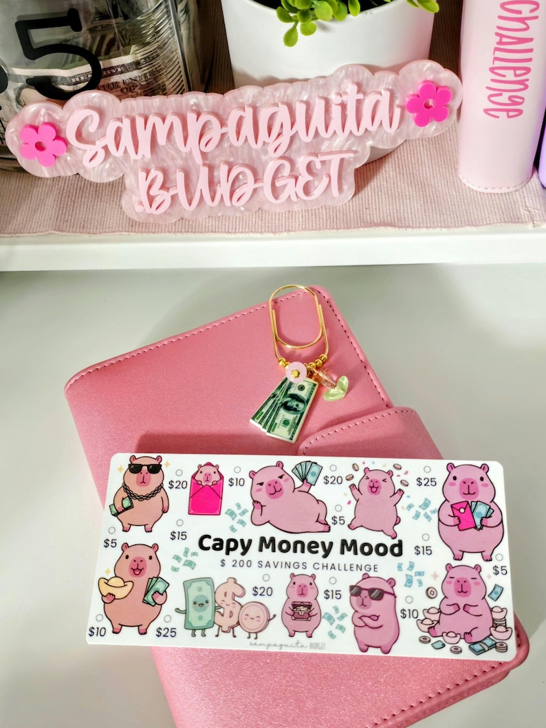 Mini Capy Savings Challenge 500 | A6 Budget Binder Inserts - Etsy