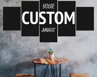 Custom Photo Canvas Wall Art, Multi Panel Picture Print, Anniversary Gift