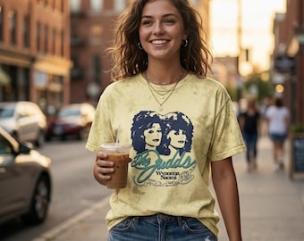 Camiseta vintage de los 90 con estampado tie-dye de música country / Estilo retro de Nashville / Camiseta Comfort Colors