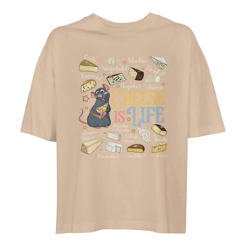Cheese Is Life Crop Tee