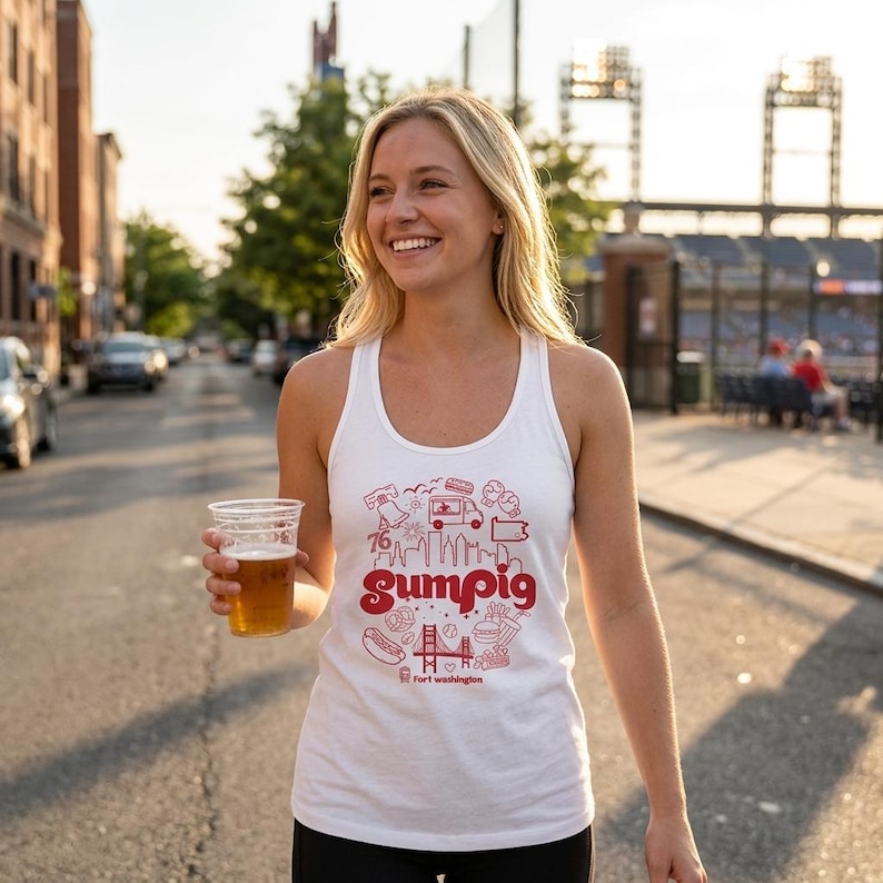 SumPig Philly Icons Racerback Tank