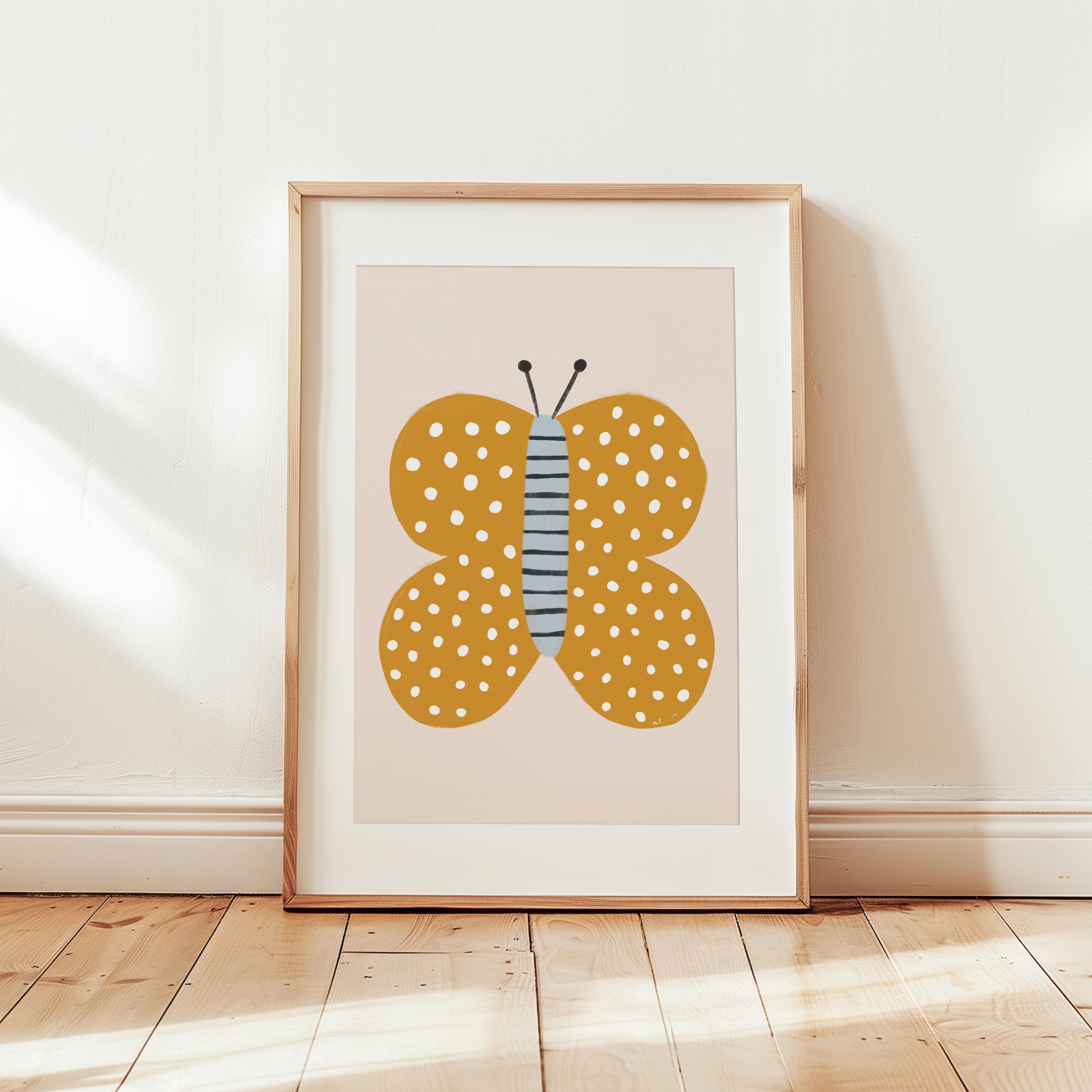 Butterfly and Ladybug Printable Set, Insect Wall Art for Kids, Gender ...
