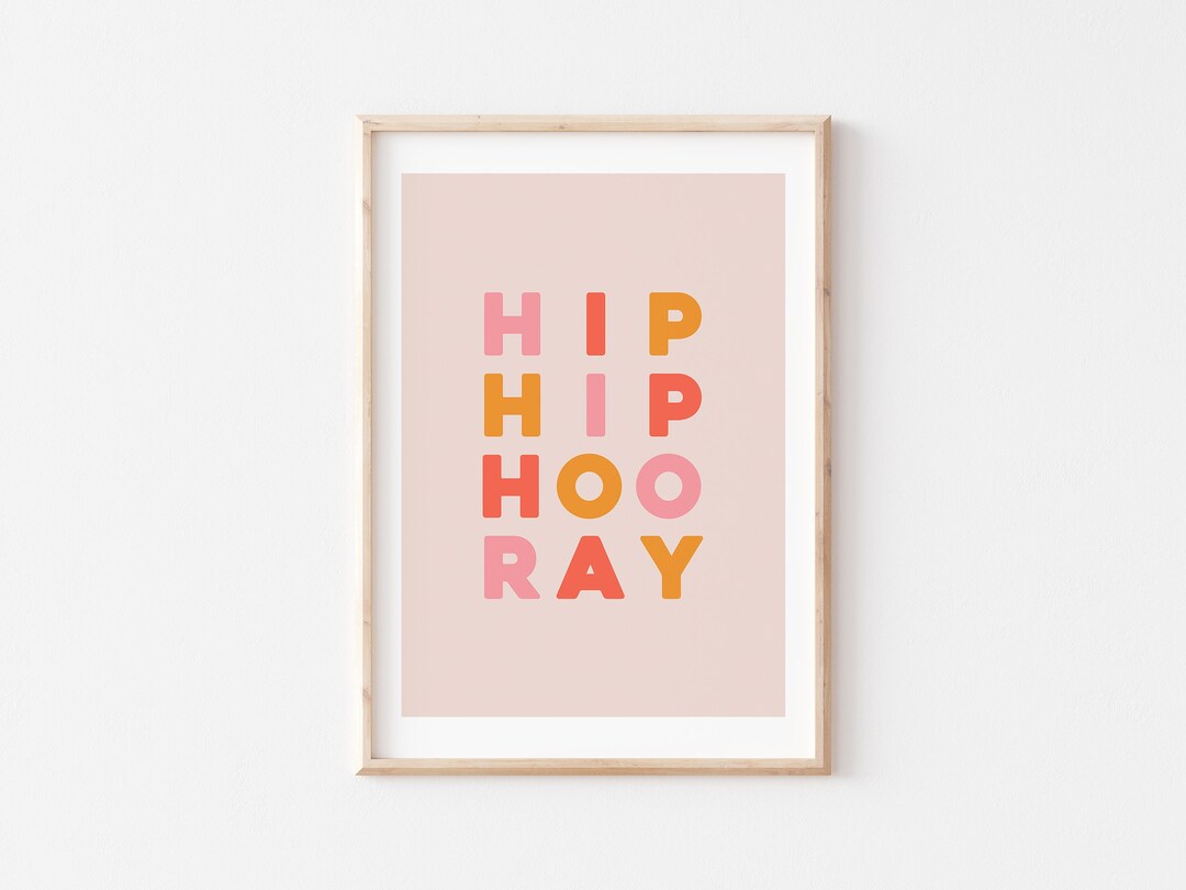 Typography Print, Typography Printable, Colorful Typography, Nursery ...
