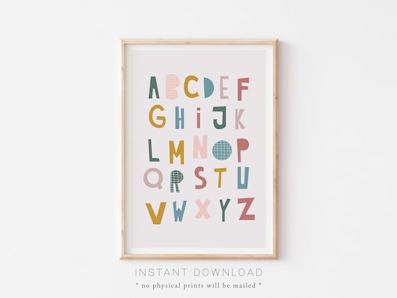 Printable ABC posters for all letters.