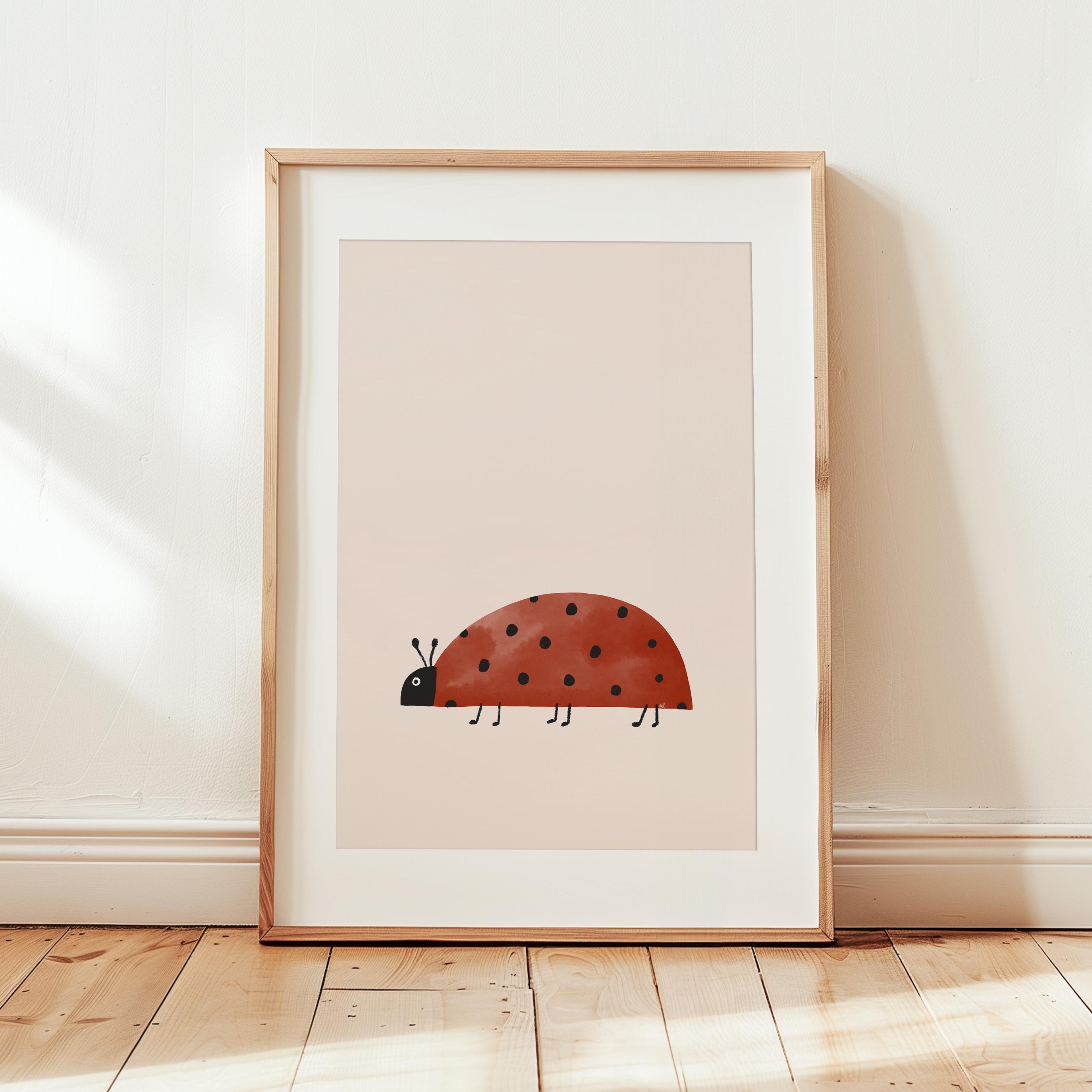 Ladybug Nursery Wall Art Set of 3, Snug as a Bug Print, Daisy Flower ...