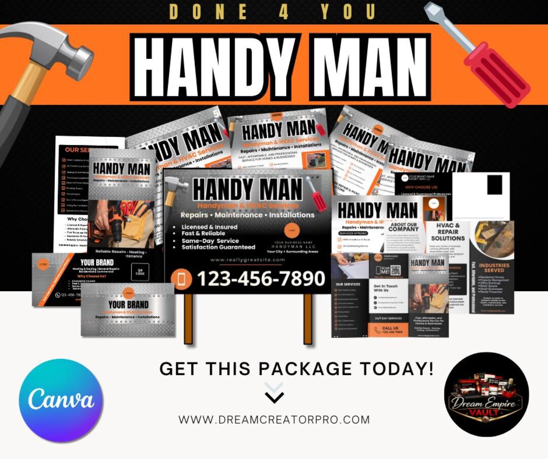 Modèle Canva de lot marketing CVC pour homme à tout faire | Circulaire ...