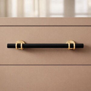 Black Gold Modern Pull Decorative Drawer Cupboard Knobs For Dresser Wardrobe Kitchen Cabinets
