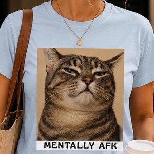 Funny Cat Graphic Shirt - Bella Canvas 3001 Unisex Meme Tee - Gift for Cat Lovers